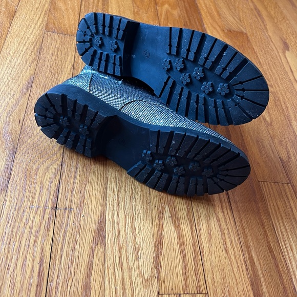 Size 40 Women’s sparkle combat boots - Picture 5 of 6